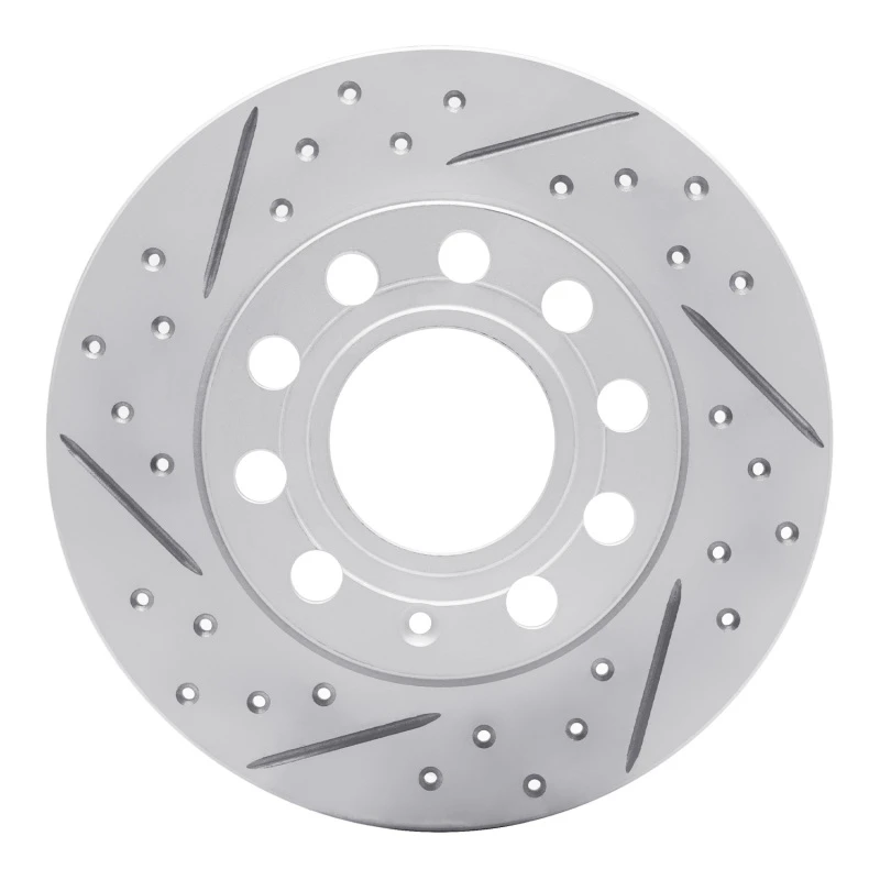DFC 02-06 Audi A4 Quattro Rear Left Drilled & Slotted Geoperformance Rotor