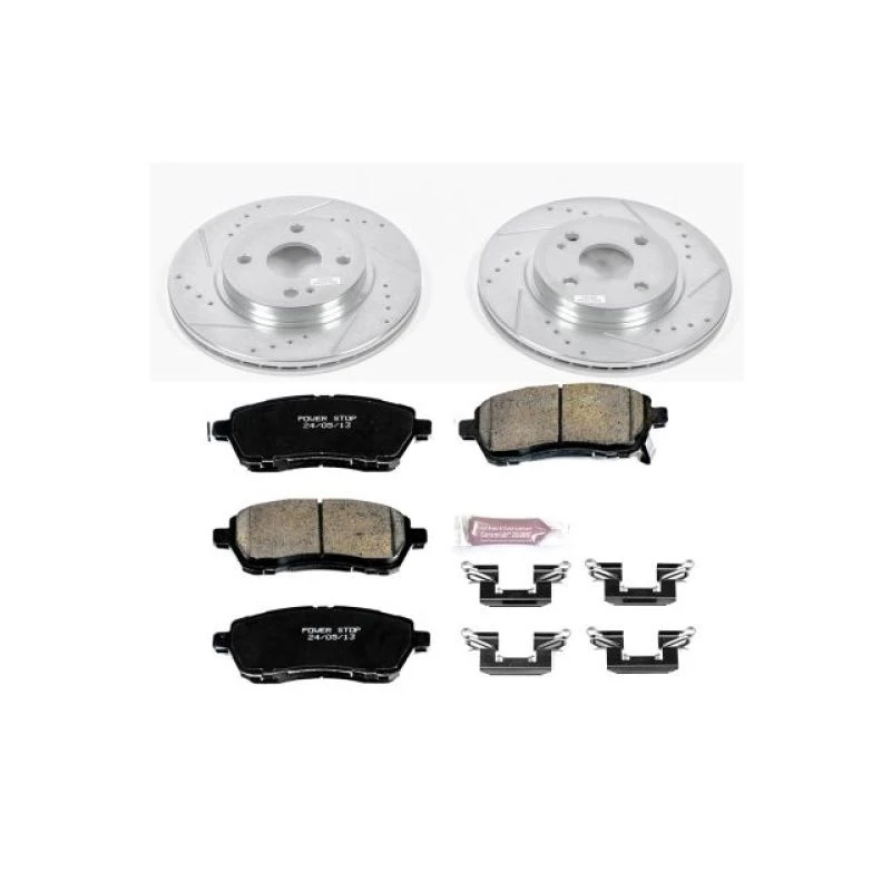 powerstop_K6344-67944e8c1fd2a Power Stop 11-14 Mazda 2 Front Z23 Evolution Sport Brake Kit