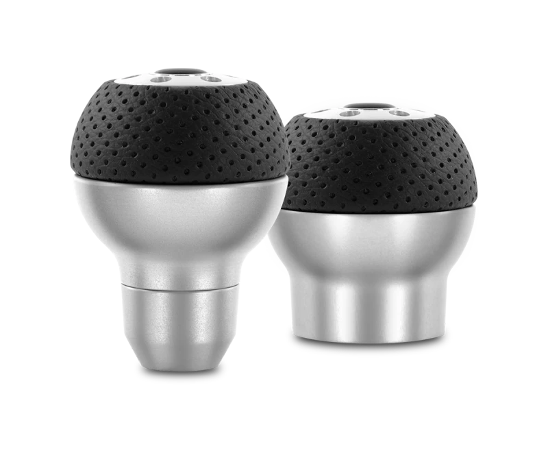 Momo Race Shift Knob - Aluminum, Black Airleather Insert
