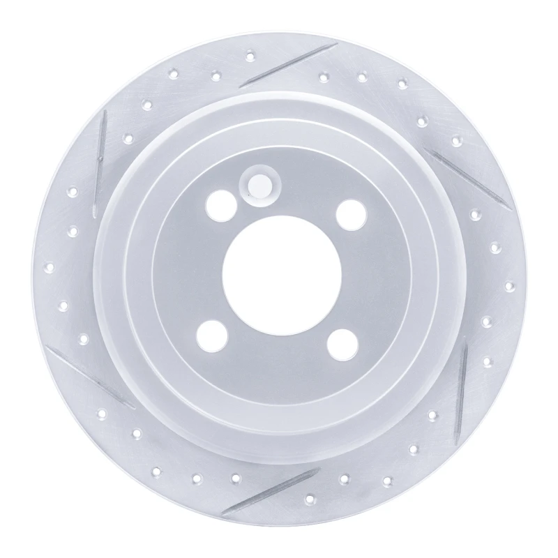 DFC 09-14 Mini Cooper (Excl Clubman Rear Left Drilled & Slotted Geoperformance Rotor