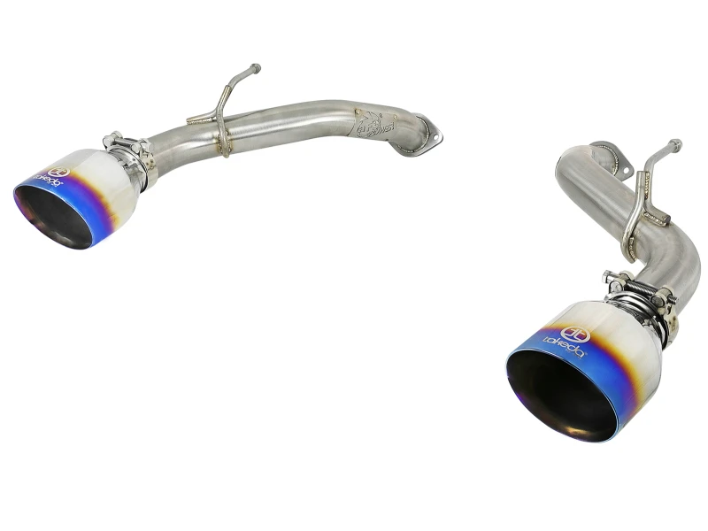 aFe POWER Takeda 2,5 Zoll 304 SS Axle-Back Exhaust mit Blue Flame Tips