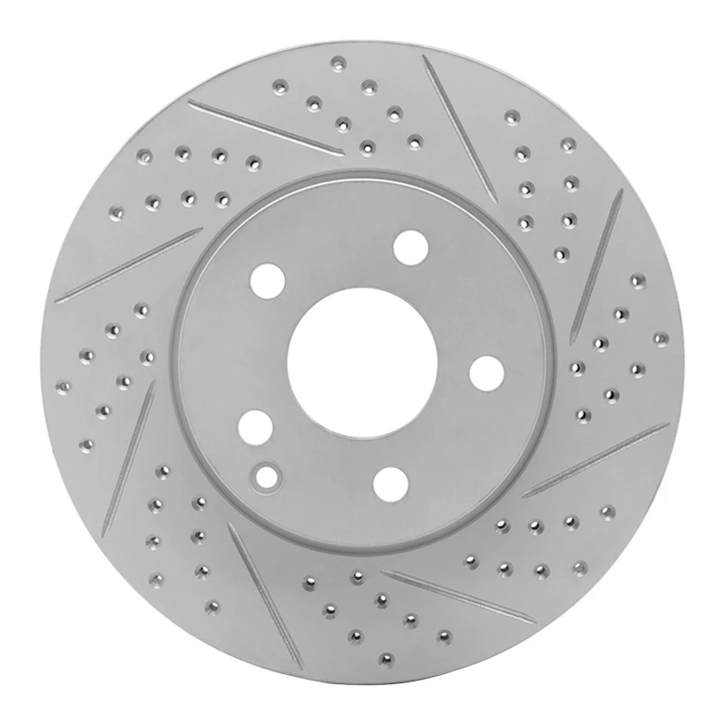 DFC 03-09 Mercedes-Benz E350 Front Right Drilled & Slotted Geoperformance Rotor
