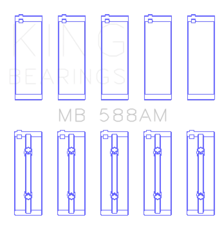 king-engine-bearings_MB588AM0.25-6796622a784d2 King Engine Bearings Renault C1E/E7F/K7J/C1J/C6J (Größe +0,50mm) Hauptlager-Set