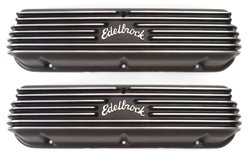 Edelbrock Ventildeckel Classic Series Ford 1962-95 221 351W V8 Schwarz