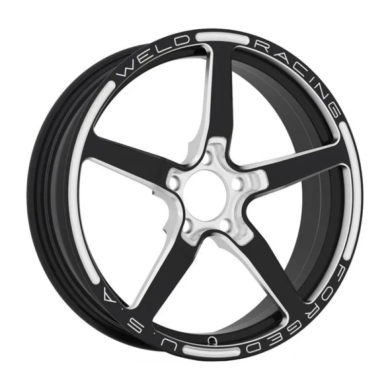 Weld Alumastar 1-Piece 18x6 / 5x120 BP / 3.2in BS Gloss Black Milled Wheel