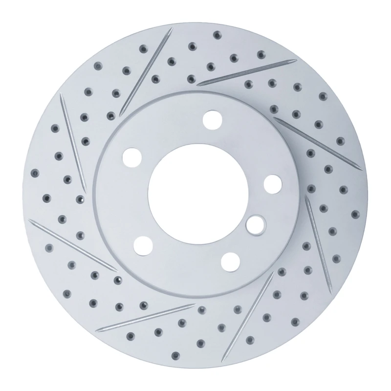 DFC 06-13 BMW 128I Front Left Drilled & Slotted Geoperformance Rotor