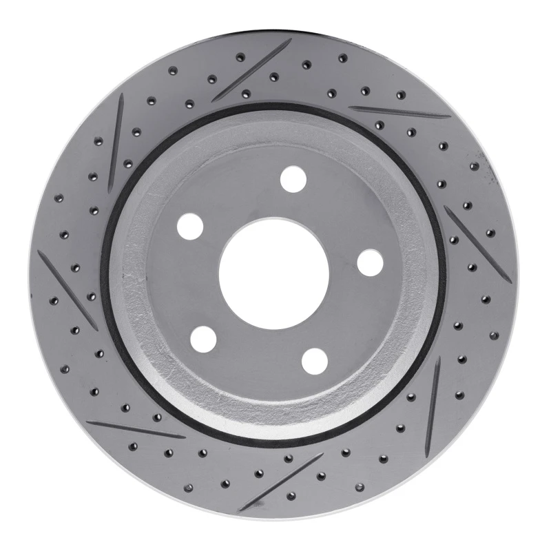 DFC 11-25 Dodge Durango Rear Right Drilled & Slotted Geoperformance Rotor