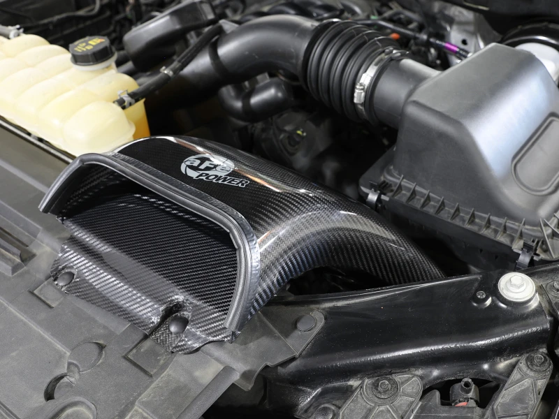 aFe Quantum Kaltluft-Ansaugsystem-Scoop 18-20 Ford F150 EcoBoost V6-3.5L/2.7L - Carbonfiber