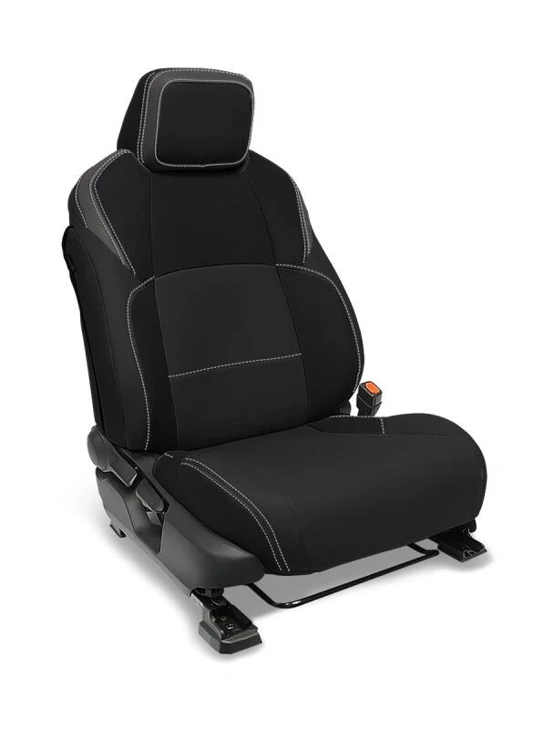 PRP 2024 Toyota Tacoma Front Seat Covers (Pair) - Black and Gray
