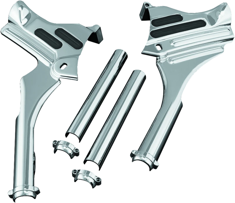 Kuryakyn Deluxe Neck Covers für 95-07 Touring Modelle Chrome