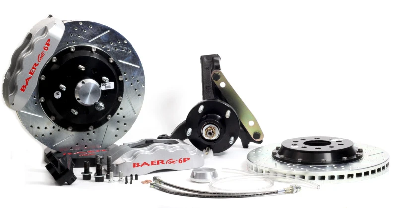 Baer Brakes 94-96 Chevrolet Impala 13in Pro+ Front Brake Kit-Silver-
