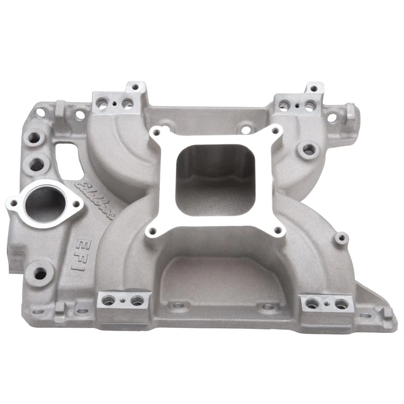 Edelbrock-Ansaugkrümmer Torker II Pontiac 389/455 für STD-Flansch Tb