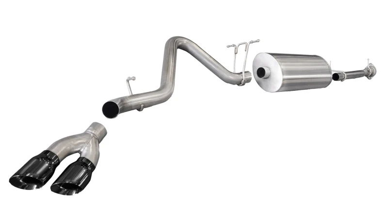 Corsa 11-12 Chevrolet Silverado Crew Cab/Std. Bed 2500 6,0L V8 Schwarzes Sport Cat-Back Auspuffsystem