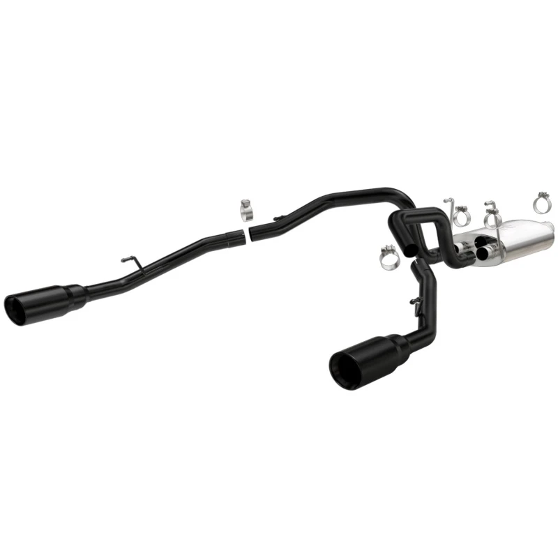 Magnaflow 09-15 Dodge Ram 1500 V8 Dual Spilt Rear Exit Black Edelstahl C/B Perf Auspuff
