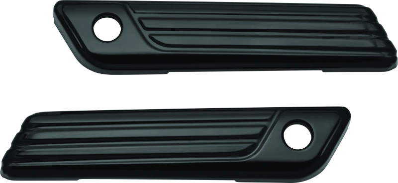 Kuryakyn Tri-Line Satteltaschen Scharnierabdeckungen Hochglanz Schwarz