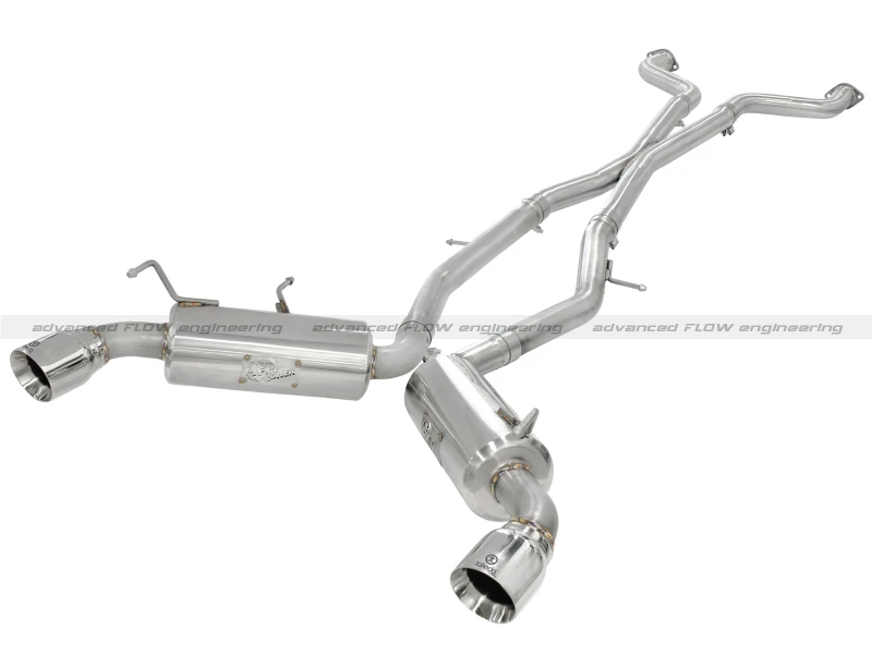 aFe Takeda 2,5 Zoll SS Auspuff Cat-Back 09-13 Nissan 370Z V6 3,7L Polierte Spitzen