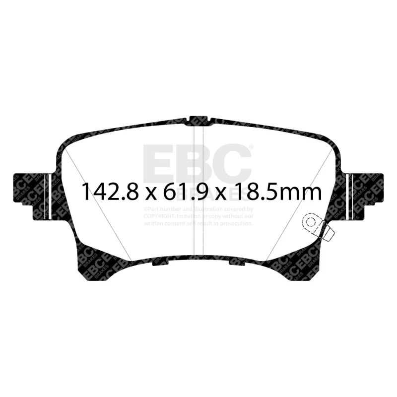 EBC 2019+ Jeep Gladiator 3.6L Yellowstuff Rear Brake Pads