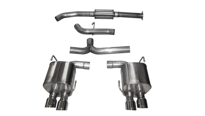 Corsa for 2015-2021 Subaru WRX Cat Back Exhaust Polished Quad 3.5in Tips Sport