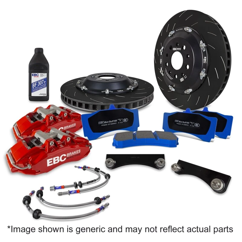 EBC Racing Volkswagen ID Buzz Red Apollo-6 Calipers 355mm Rotors Front Big Brake Kit