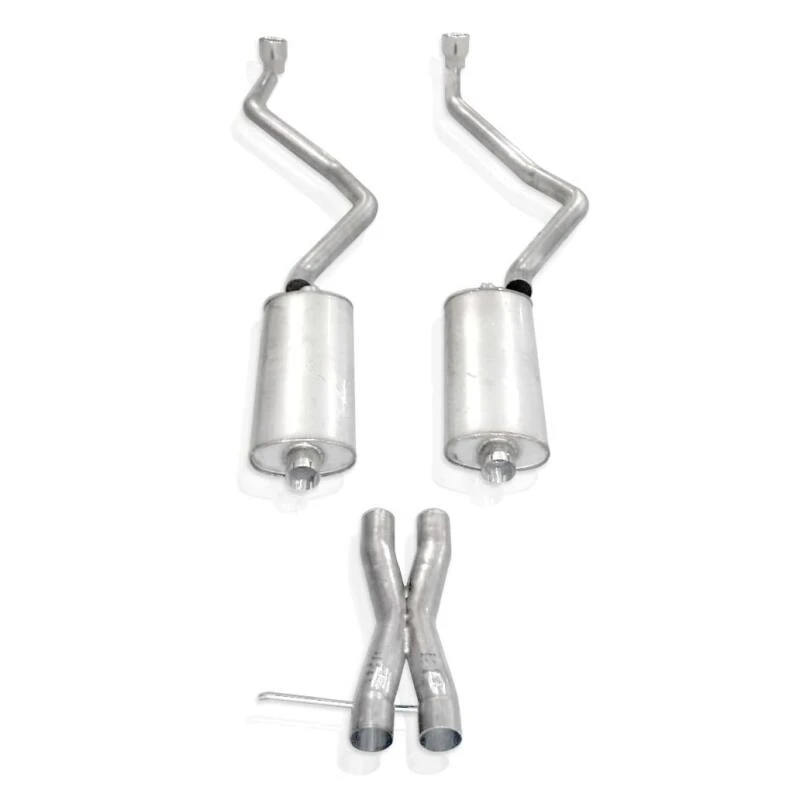 Stainless Works 2007-14 Chevy Tahoe und Yukon LT 2-1/2in Auspuff X-Pipe Kammered Schalldämpfer Spitzen