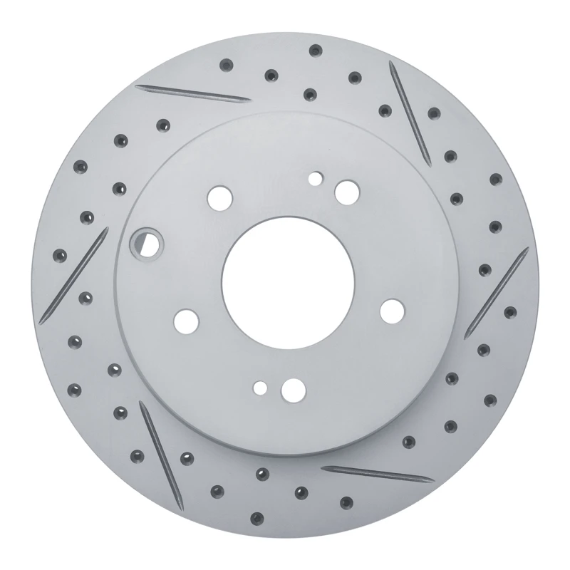 DFC 06-12 Mitsubishi Eclipse Rear Right Drilled & Slotted Geoperformance Rotor
