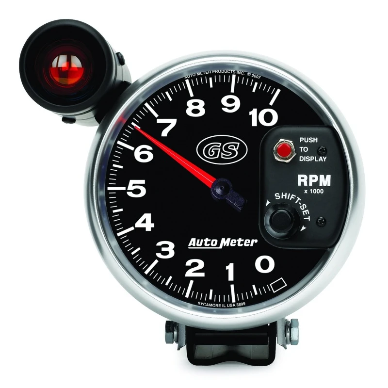 AutoMeter-Tachometer 5 Zoll 10.000 U/min Sockel mit externem Shift-Lite Gs