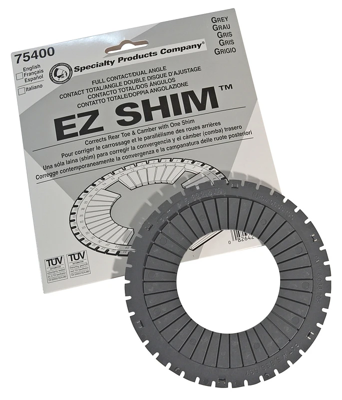 SPC Performance EZ Shim Dual-Winkel Camber/Toe Shim (Grau)