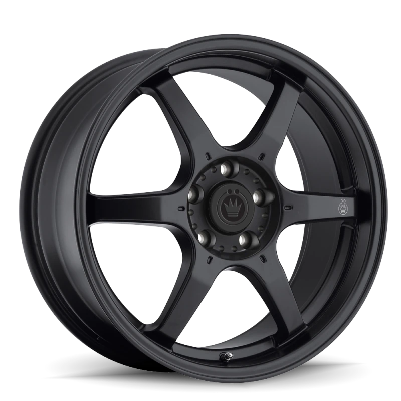 Konig Backbone 17x7.5 5x100 ET45 Matte Black Milling Logo on Spoke