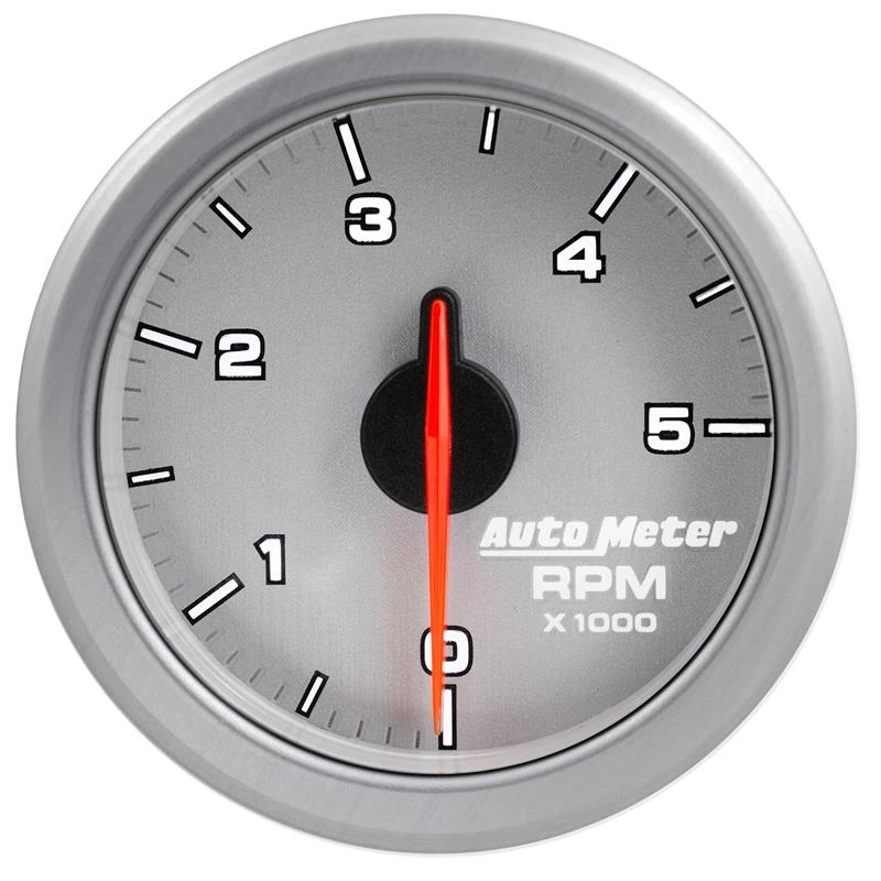 Autometer Airdrive 2-1/6-Zoll-Drehzahlmesser 0-5K RPM - Silber