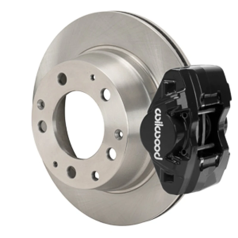 Wilwood 84-89 Porsche 911 D31 11,42 Zoll hintere Bremse Kit mit Flexleitungen - Schwarz