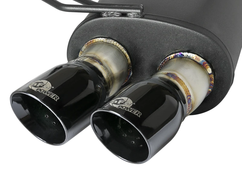 aFe MACH Force-Xp 2-1/2in 304 SS Kat-Back Auspuffanlage mit schwarzen Endrohren 05-08 BMW Z4 M Coupe (E86) L6 3.2L