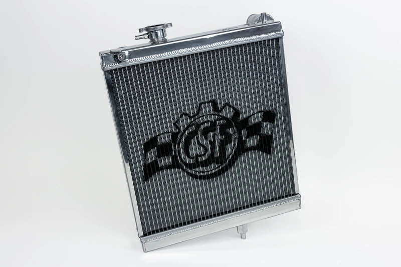 CSF 1/2 Size Radiator - Polished for 03-07 Mitsubishi Lancer EVO 7/8/9