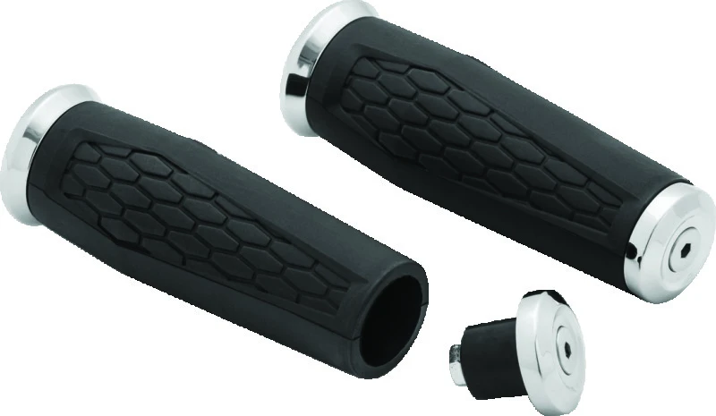 Kuryakyn Hex Grips 1inch Universal Chrome