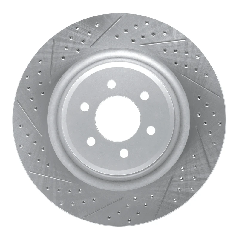 DFC 03-17 Dodge Viper Rear Left Drilled & Slotted Geoperformance Rotor