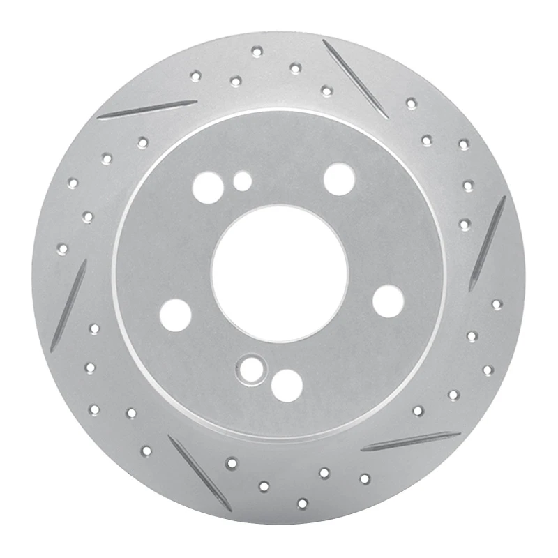 DFC 83-95 Mercedes-Benz 300E Rear Right Drilled & Slotted Geoperformance Rotor