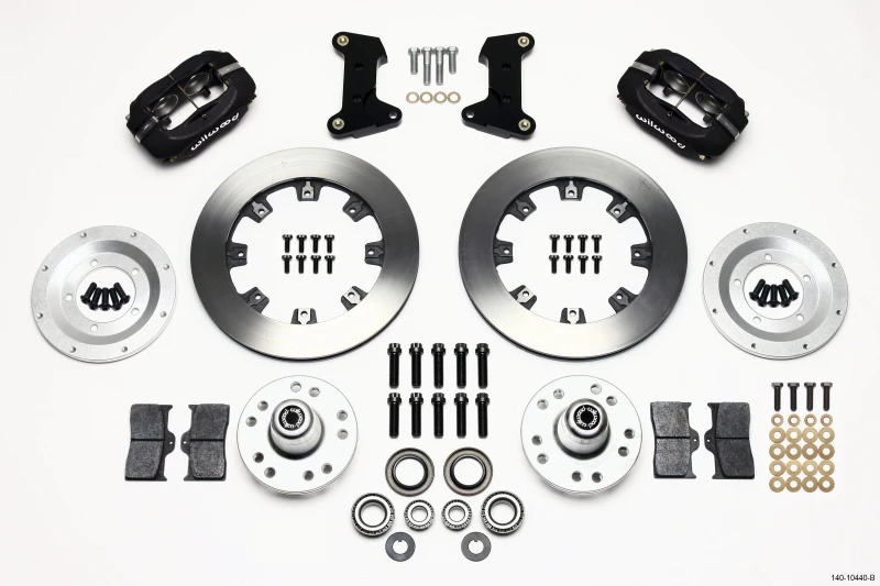 Wilwood Forged Dynalite Vorderrad-Kit 12,19 Zoll 74-80 Pinto/Mustang II Disc Spindel nur