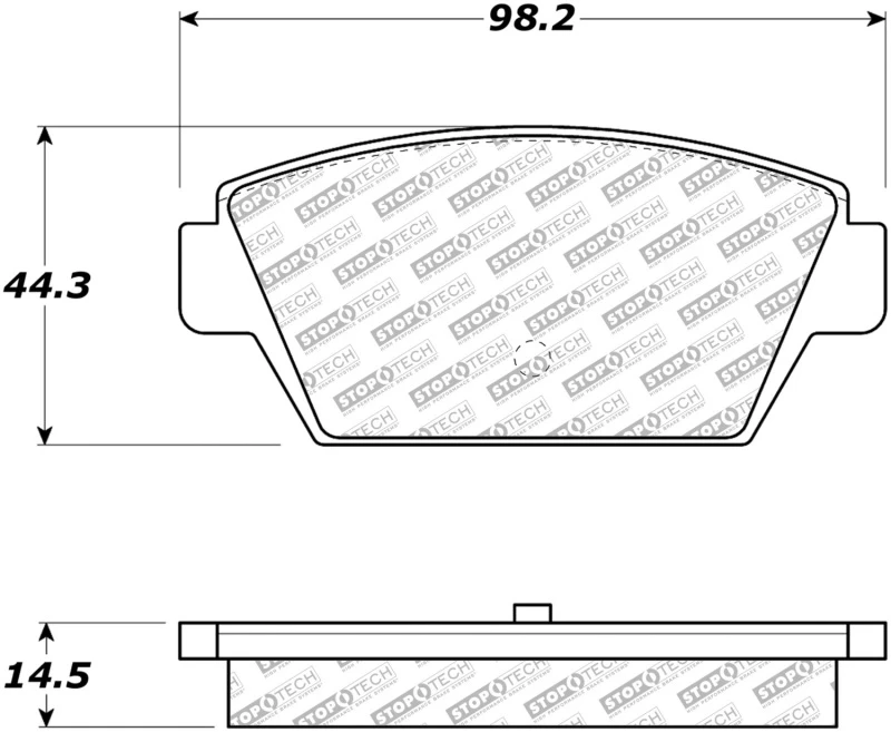 StopTech Street Select Rear Brake Pads for Mitsubishi Galant 87-92