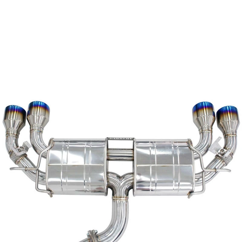 Invidia 76mm R400 Valved Cat Back Exhaust Rolled TI Tips für 2022+ Volkswagen Golf R MK8