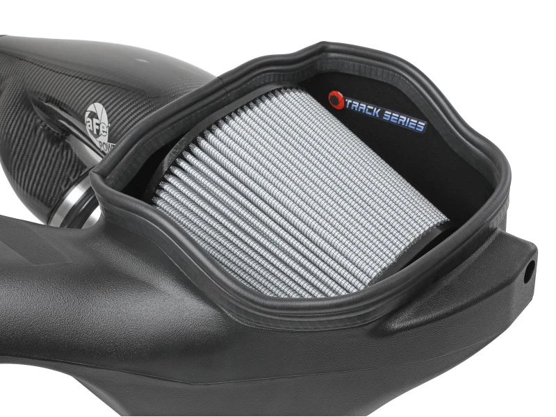 aFe 17-20 Ford F-150/Raptor Track Series Carbon Fiber Kaltluft-Einlasssystem mit Pro DRY S Filtern