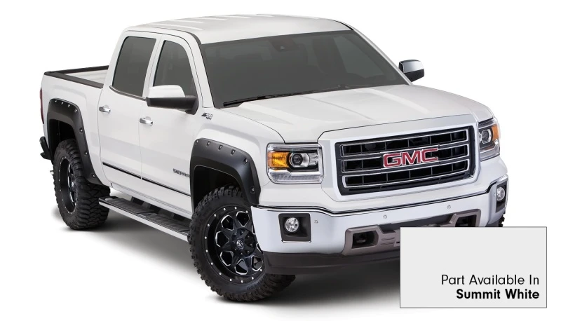 Bushwacker 19-21 Chevrolet Silverado 1500 Pocket Style Flares 4-teilig - Summit White