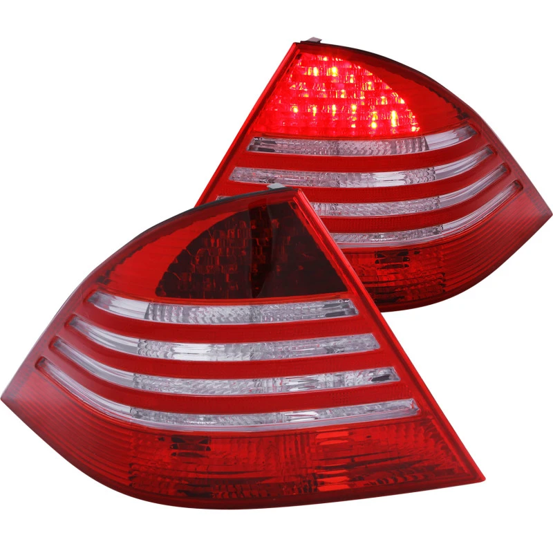 ANZO 2000-2005 Mercedes Benz S-Klasse W220 LED-Rückleuchten Rot/Klar
