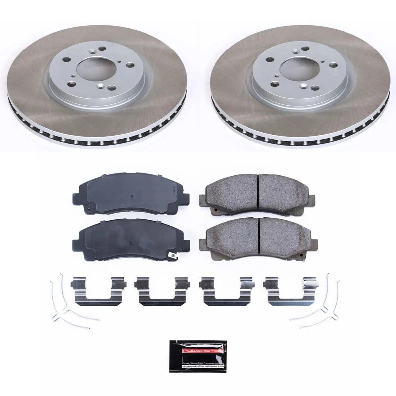 Power Stop 12-14 Honda Ridgeline Front Semi-Coated Rotor Kit
