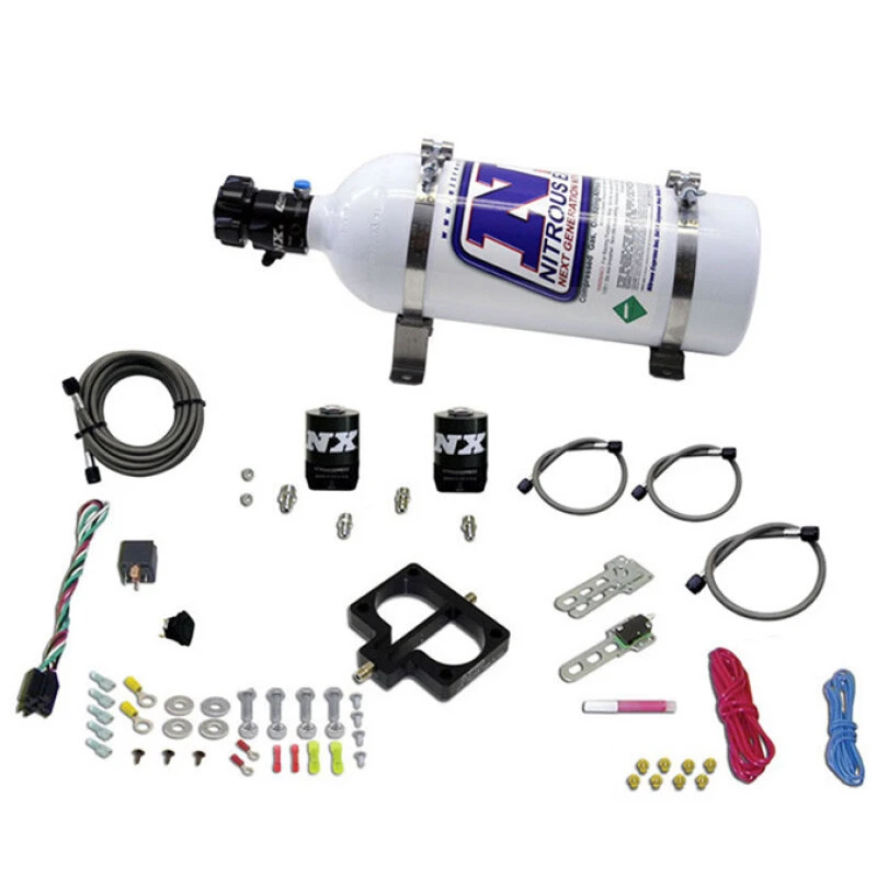 Nitrous Express Dodge TBI (Magnum) Nitrous Plate Kit (Magnum Engine) w/5lb Bottle