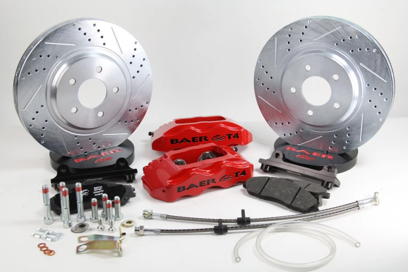 Baer Brakes 94-04 Ford Mustang (SN95) 13in Track4 Front SDZ Brake Kit - Red