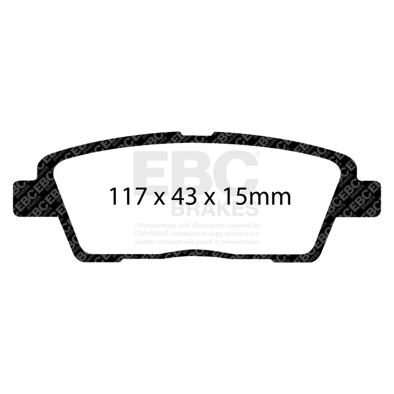 EBC 10-11 Hyundai Genesis 3.8 Greenstuff Rear Brake Pads