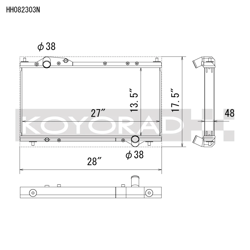 Koyo 91-05 Acura NSX Competition Spec All-Aluminum Kühler