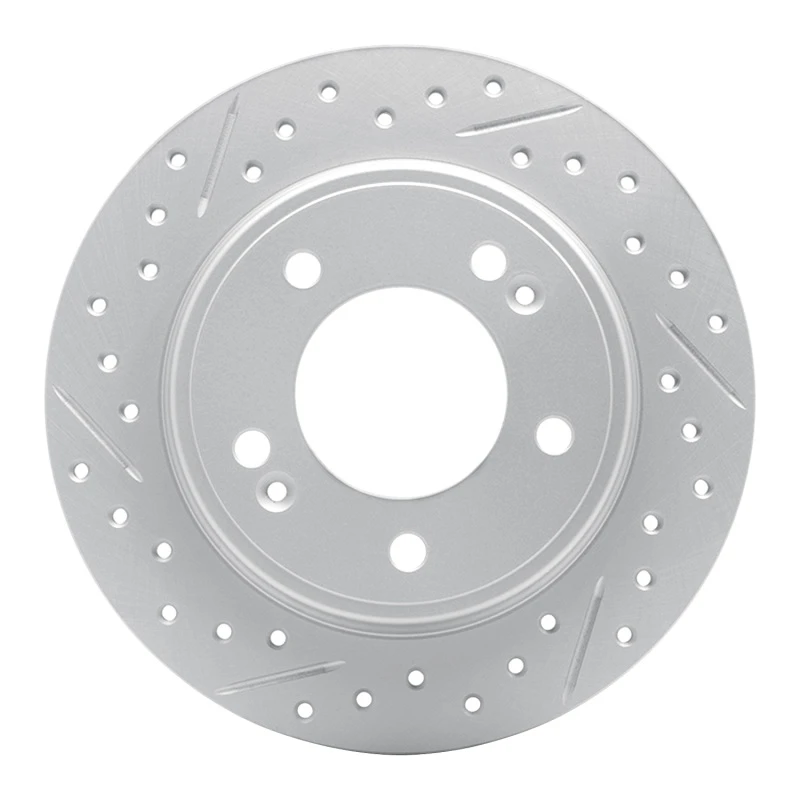 DFC 17-25 Hyundai Veloster Rear Left Drilled & Slotted Geoperformance Rotor
