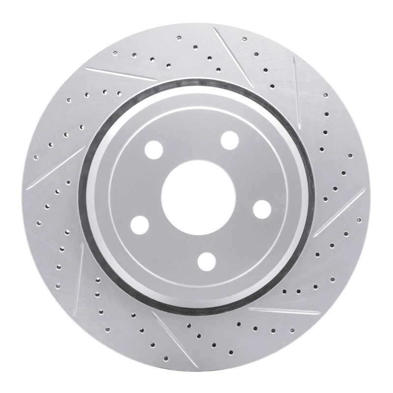 DFC 12-25 Dodge Durango Rear Right Drilled & Slotted Geoperformance Rotor