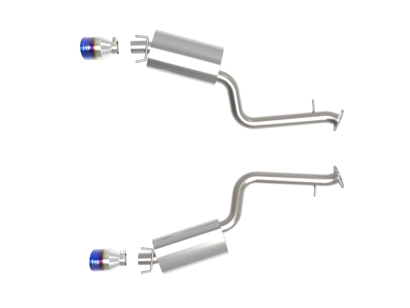 aFe Lexus IS350 14-22 V6-3.5L Takeda Axle-Back Auspuff-System- Blauer Tipp
