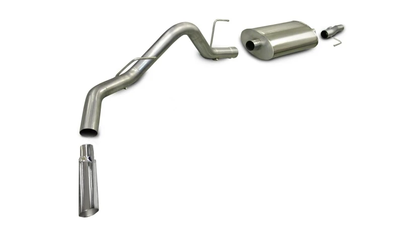 Corsa 2005-2008 -08 Ford F-150 SuperCrew/5,5ft Bett 4,6L V8 Poliert Sport Kat-Back Auspuff